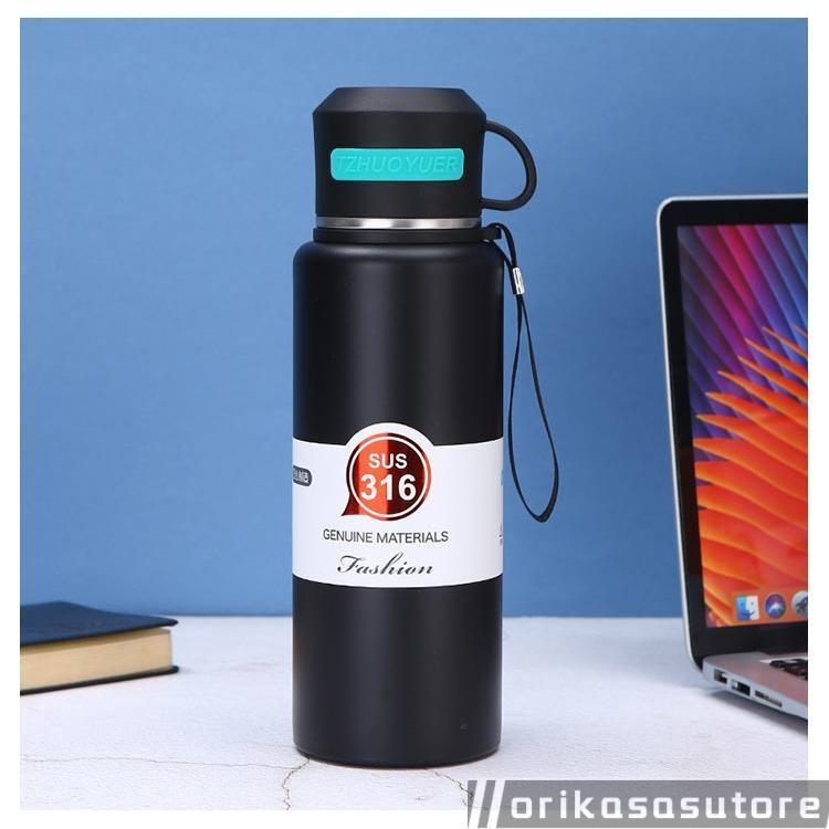 大容量 直飲み 1000ml 水筒 1.5リットル 1200ml 1500ml カップ付き 800ml 600ml 保冷 保温 洗いやすい 持ち運び |  | 10