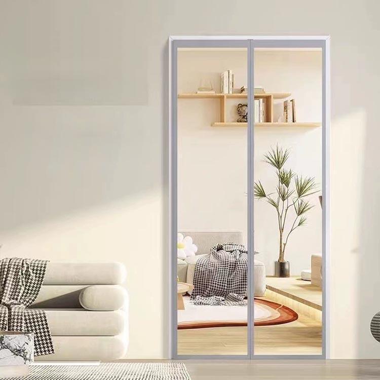 自動に閉まる 間仕切り のれん 90×220 暖簾 カーテン 透明 クリア 仕切り 冷気遮断 マグネット式 リビング 階段 お風呂 廊下 玄関 ドア |  | 01