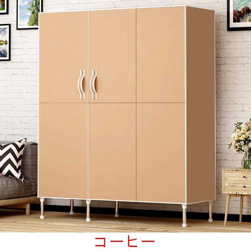 ワードローブ クローゼット マグネット開閉式 カバー付き 磁気吸着 扉付き 大容量 衣類収納ラック おしゃれ 通気性 不織布 防水 防塵 防汚 簡単組立式 収納棚 | ブランド登録なし | 07