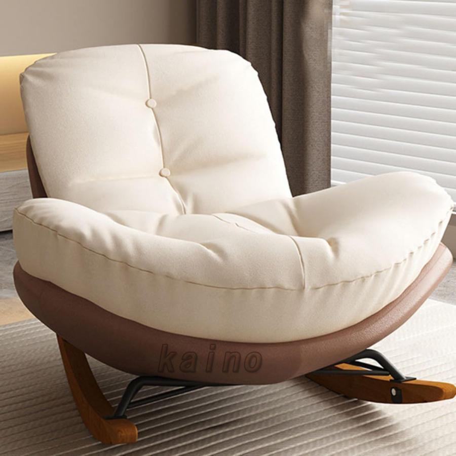 ロッキングチェア 和式シングルロッキングチェア、 おしゃれ 北欧 椅子 ゆったり 揺れる椅子 リラックスチェア ラウンジチェア リビング用 揺り椅子 丈夫 一人掛 |  | 14