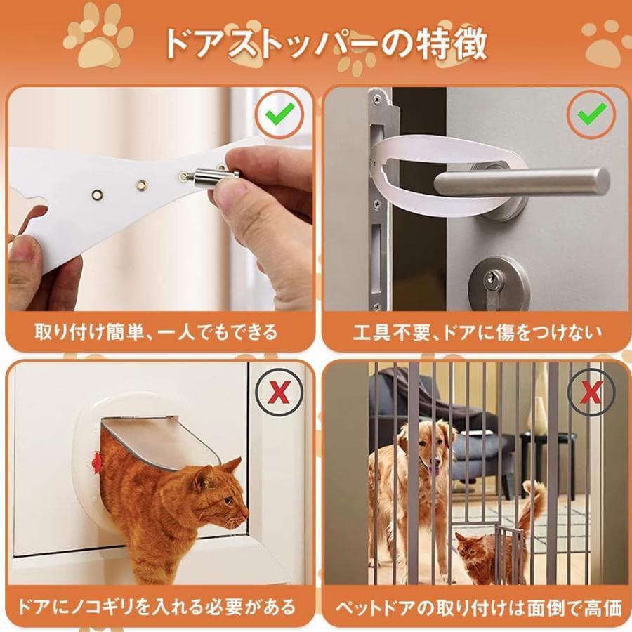 ペットドア 穴あけ 不要 猫ドア 工事不要 猫 ドア 後付け 猫用ドア 犬