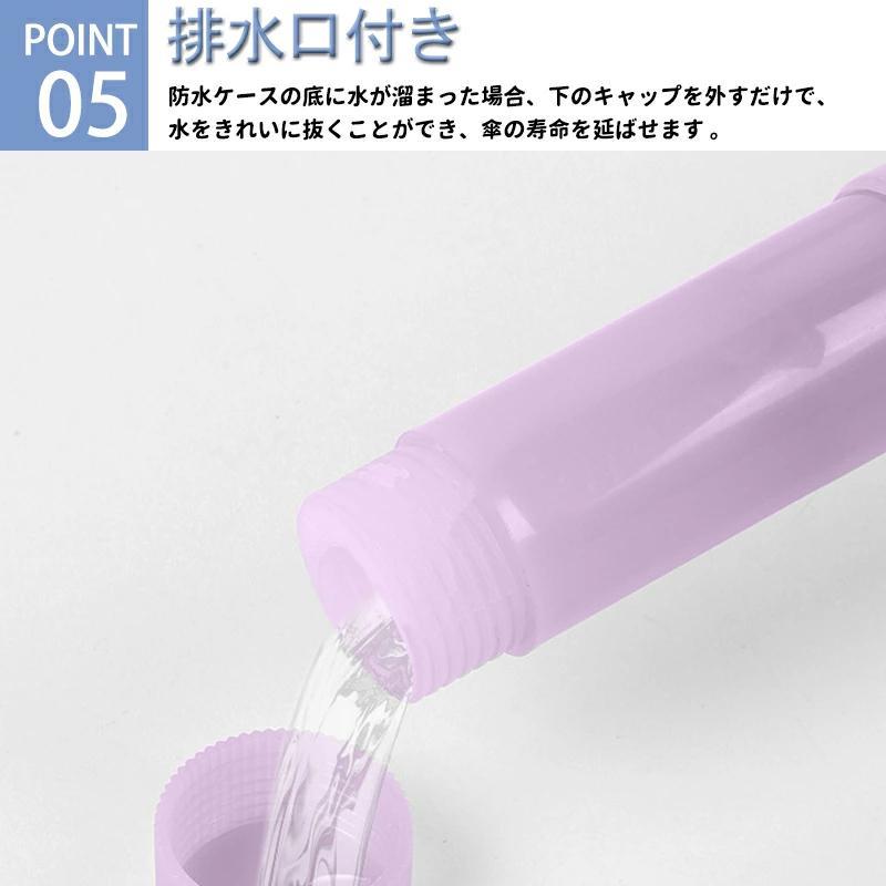 スライドカバー付き傘 かさ 濡れない傘 レディース メンズ 16本骨雨傘 長傘 大きめ 軽量 ぬれないんブレラ 傘ケース 通勤通学 スライドカバー 長傘 便利 梅雨 |  | 07