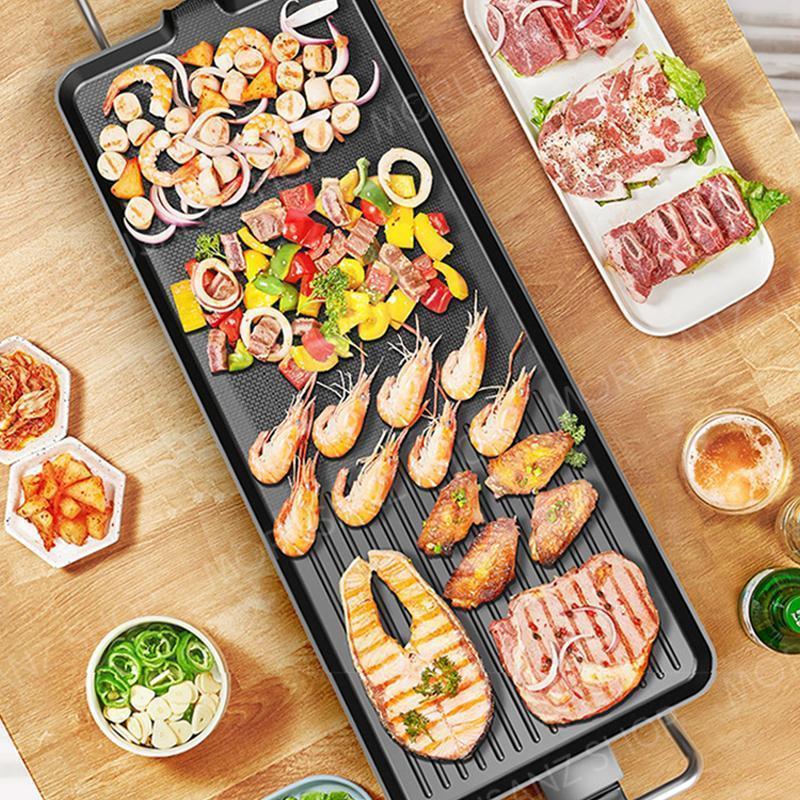 焼肉プレート 無煙 電気 ホットプレート グリルプレート波型プレート 温度調節可能 家庭用 卓上調理器 家庭用 お手入れ簡単 煙が出ない調理 1400W | ブランド登録なし | 12