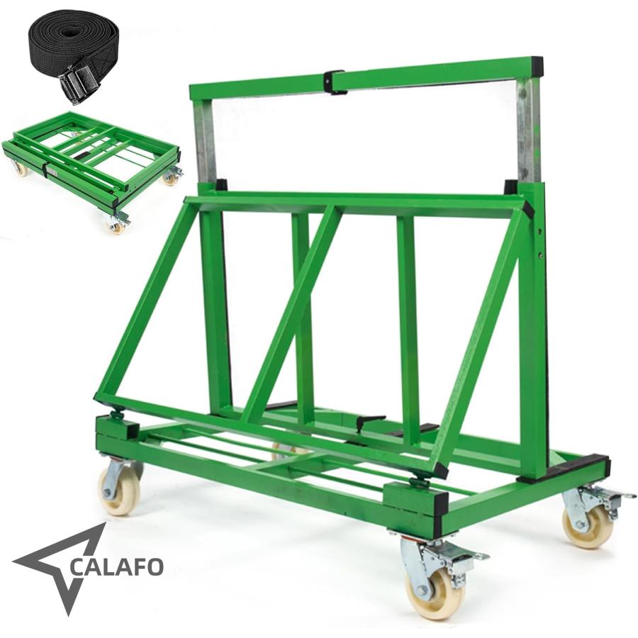 ボード台車 運搬台車 折りたたみ 調整可能な荷台車 業務用 4輪 6インチ