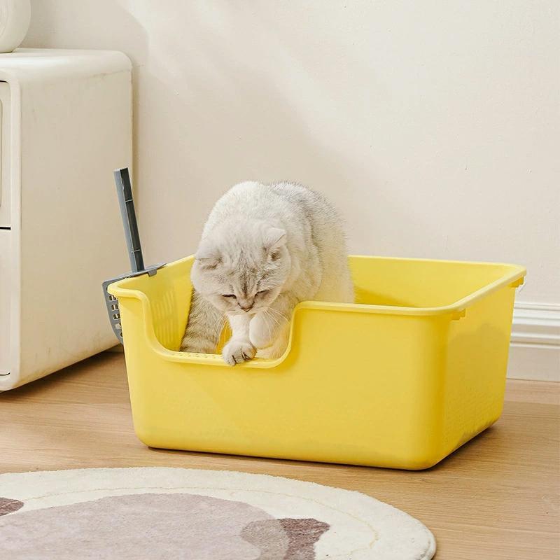 猫トイレ 子猫 飛び散らない スコップ付き 猫用トイレ かわいい 深い 大型 ネコのトイレ シンプル 飛び散り防止 掃除簡単 スペース広い ゆったり広々 おしゃれ |  | 10