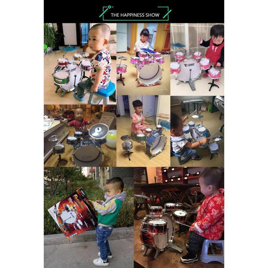 ドラム セット 子供用ミニドラムセット キッズ楽器 楽器おもちゃ 子供用ドラムセット パーカッションおもちゃ ドラムセット 練習用 打楽器 プレゼント | ブランド登録なし | 13