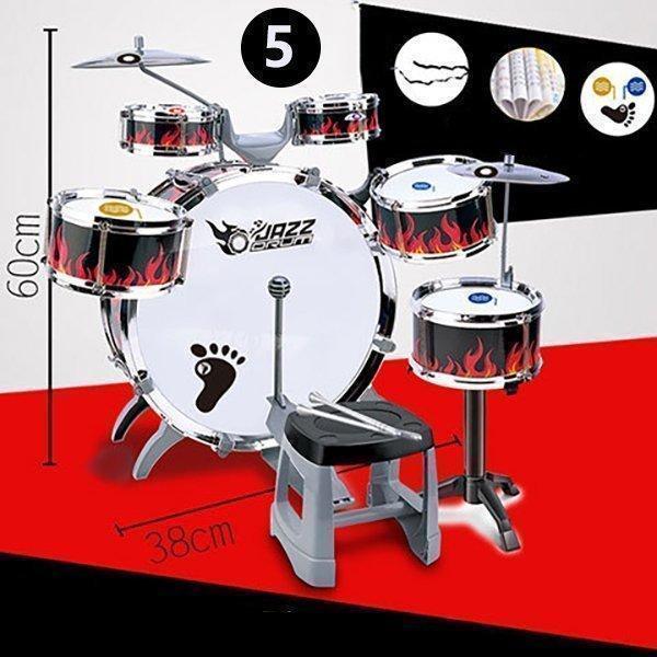 ドラム セット 子供用ミニドラムセット キッズ楽器 楽器おもちゃ 子供用ドラムセット パーカッションおもちゃ ドラムセット 練習用 打楽器 プレゼント | ブランド登録なし | 05