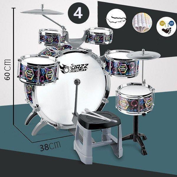 ドラム セット 子供用ミニドラムセット キッズ楽器 楽器おもちゃ 子供用ドラムセット パーカッションおもちゃ ドラムセット 練習用 打楽器 プレゼント | ブランド登録なし | 09