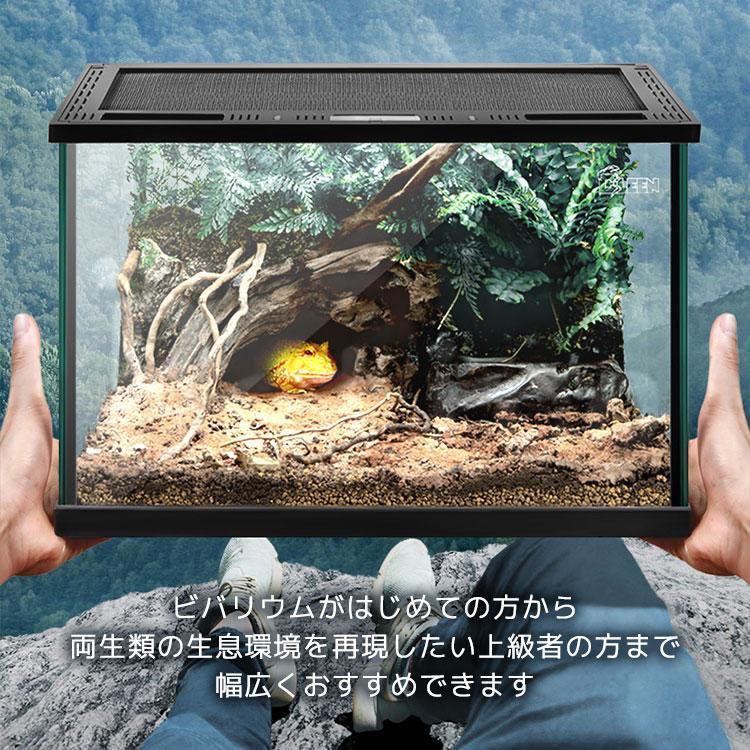 テラリウム 爬虫類 飼育 ケージ 両生類 カメ カニ グラステラリウム