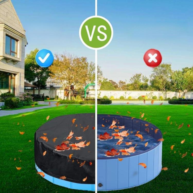 プール専用カバー 円型 丸型 120cm 160cm 折り畳みプールカバー 節水 厚手カバー プールカバー プールキャップ 保管 家庭用プール ペット | ブランド登録なし | 01