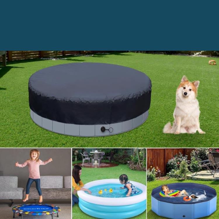 プール専用カバー 円型 丸型 120cm 160cm 折り畳みプールカバー 節水 厚手カバー プールカバー プールキャップ 保管 家庭用プール ペット | ブランド登録なし | 02