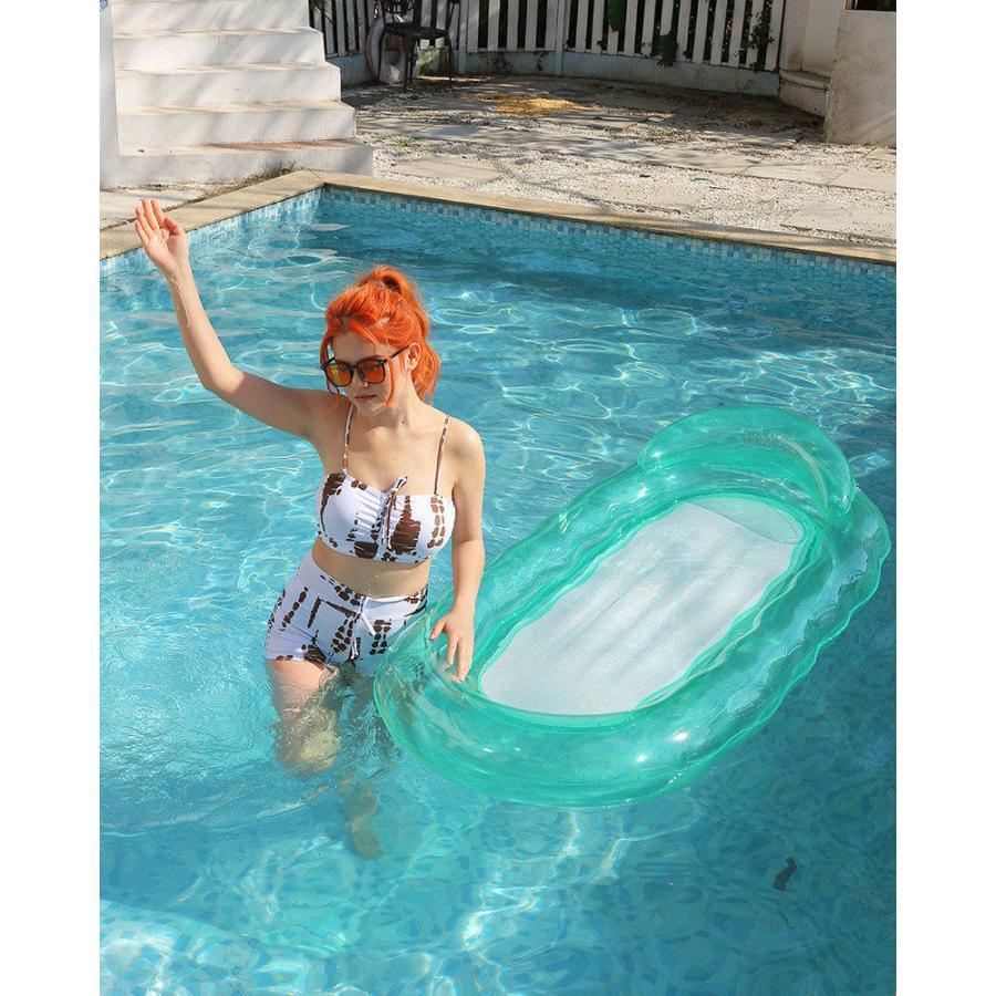 浮輪 フロート 大人用 ハンモック ウォーターフロート 浮き輪 マット フロートボート 背もたれ付 一部即納 ソファー ビーチ プール 水遊び 海 夏対策 | ブランド登録なし | 07