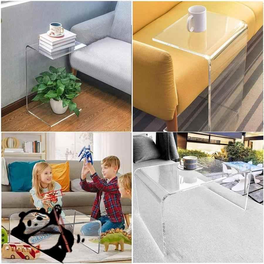 アクリルサイドテーブル、寝室用透明コーナーテーブル、2段エンドテーブルアクセントテーブル、多目的コーヒーテーブルベッドデスクラップトップテーブル、リビ | ブランド登録なし | 11