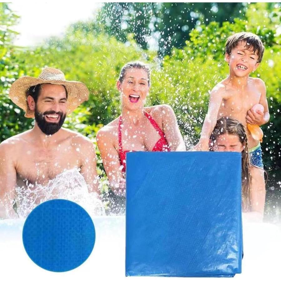 プールカバー 3m 家でも楽しく水遊びができるハッピーファミリープール ビニールプール用カバー プール4m プールたたみ ビニールプール用カバー 家庭用プール | ブランド登録なし | 01