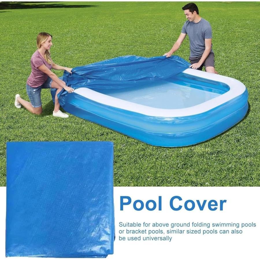 プールカバー 3m 家でも楽しく水遊びができるハッピーファミリープール ビニールプール用カバー プール4m プールたたみ ビニールプール用カバー 家庭用プール | ブランド登録なし | 02