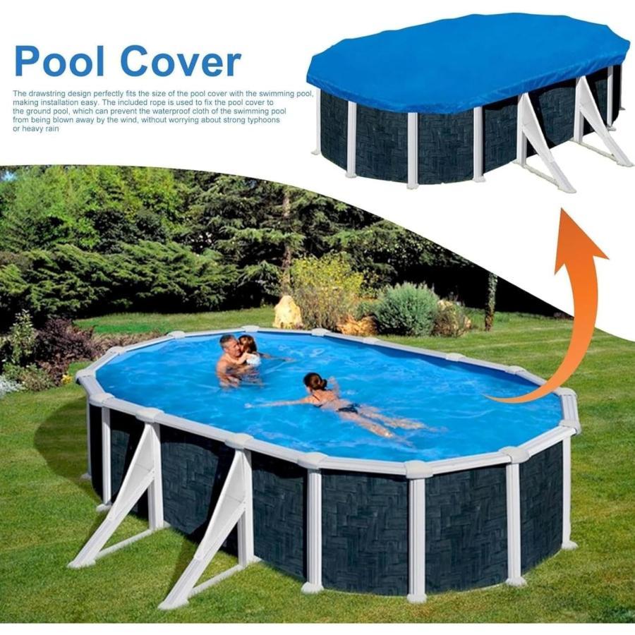 プールカバー 3m 家でも楽しく水遊びができるハッピーファミリープール ビニールプール用カバー プール4m プールたたみ ビニールプール用カバー 家庭用プール | ブランド登録なし | 04