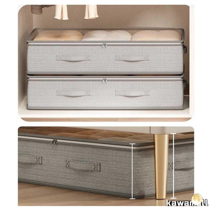 ベッド下 布団ケース ベッド下用収納袋 2個セット ソフトボックス 毛布ケース 布団収納袋 ベッド下収納ケース ファスナー ソファ下用 収納BOX 収 |  | 14