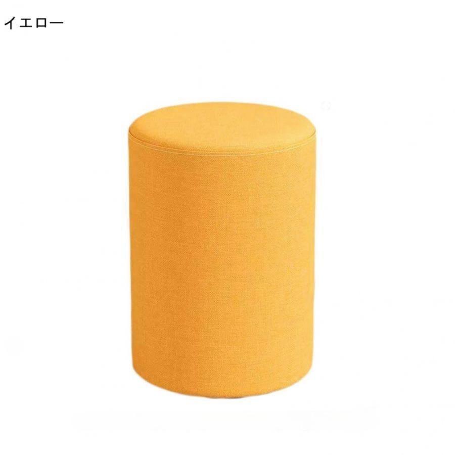 スツール チェア チェアー 椅子 イス いす おしゃれ 丸 円形 ラウンド シンプル 綿麻 北欧 背もたれなし 無地 肘なし ドレッサー シンプル 高さ40cm/35cm 玄関 | ブランド登録なし | 11