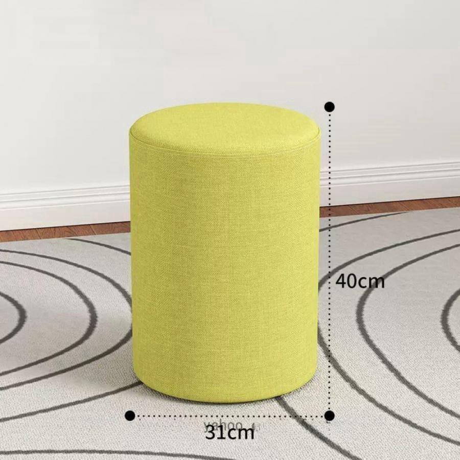 スツール チェア チェアー 椅子 イス いす おしゃれ 丸 円形 ラウンド シンプル 綿麻 北欧 背もたれなし 無地 肘なし ドレッサー シンプル 高さ40cm/35cm 玄関 | ブランド登録なし | 17