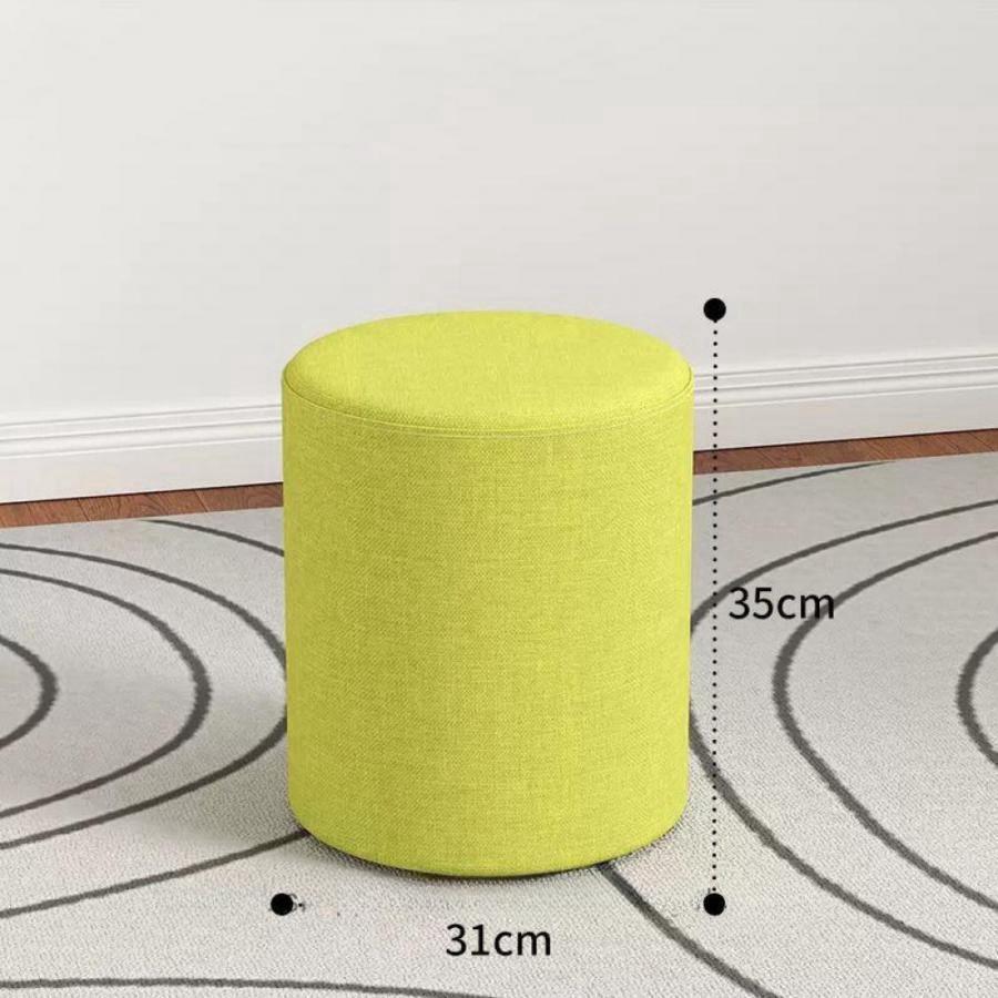 スツール チェア チェアー 椅子 イス いす おしゃれ 丸 円形 ラウンド シンプル 綿麻 北欧 背もたれなし 無地 肘なし ドレッサー シンプル 高さ40cm/35cm 玄関 | ブランド登録なし | 19