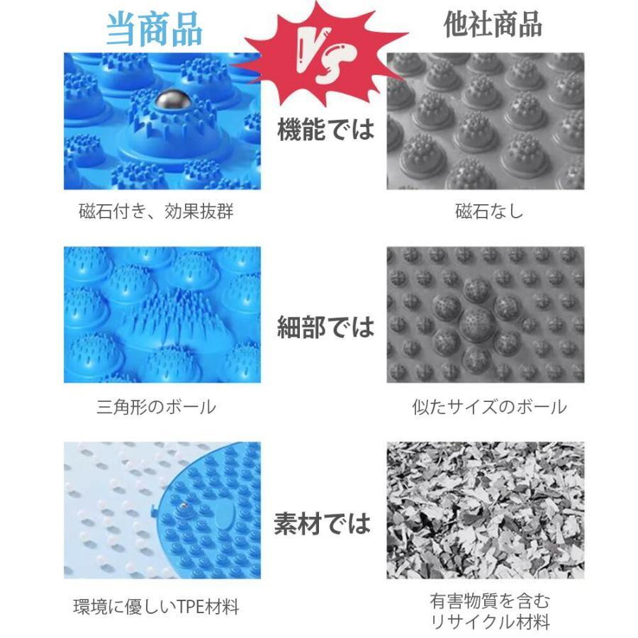 足ツボマット 足ツボ押し ダイエット 効果 八角形 9個磁石つき 足の