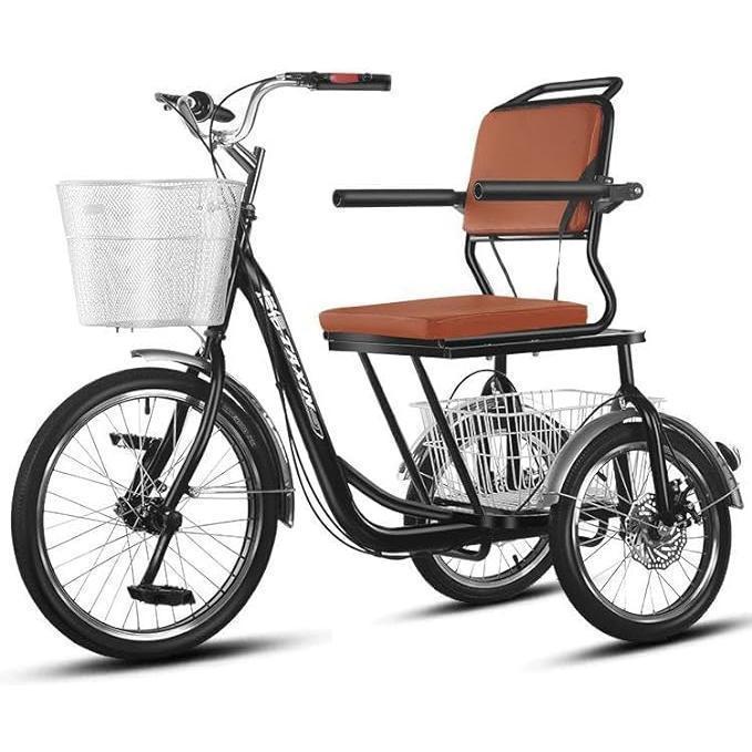 高齢者用三輪自転車 大人用 2024年新型 高齢者用 三輪自転車 先進転倒