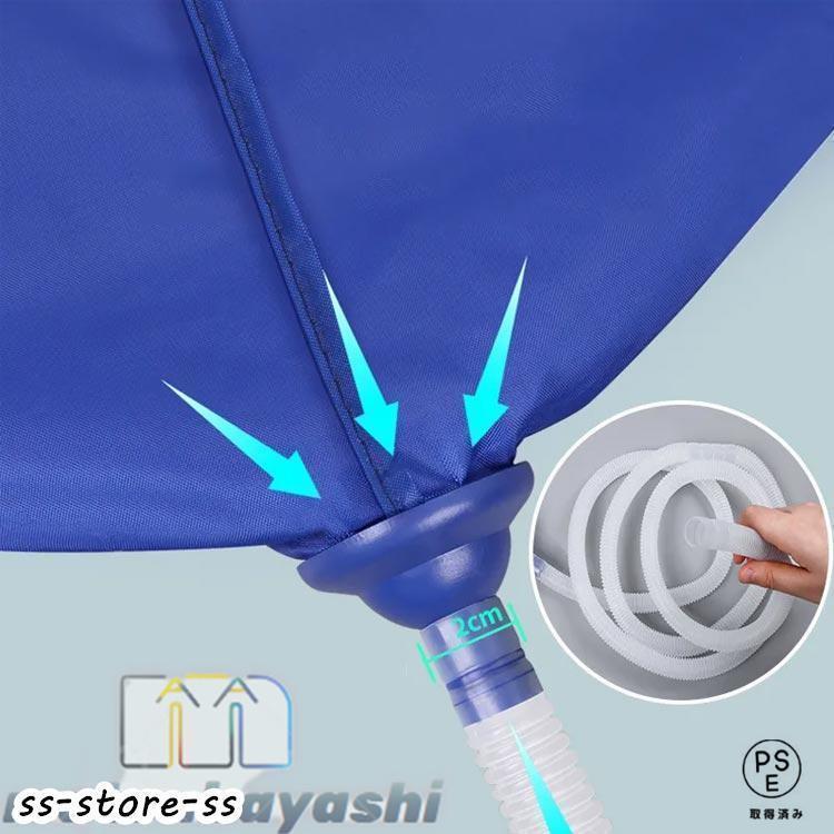 エアコン洗浄カバー クリーニング 家庭用 排水ホース 3点セット 繰り返し使用可能 エアコン掃除カバー ブラシ 壁掛け 簡単 布巾付き 防水カバー ウ | ブランド登録なし | 03