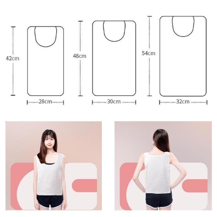 【2枚目は半額です】コットン 胸 汗染み対策 汗取りインナータオル 綿ガーゼワンタッチ汗取り 汗取りパッド 汗取りパット サッと抜ける 脱げる 汗取りパッド背中 | ブランド登録なし | 07