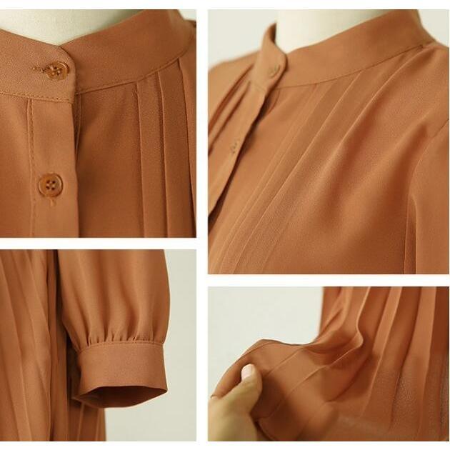 ワンピース ロング丈 長袖 フレア シフォン プリーツワンピース Aライン ベルト付き おしゃれ きれいめ 通勤 二次会 大人 20代 30代 40代 春秋 レデイース | ブランド登録なし | 13