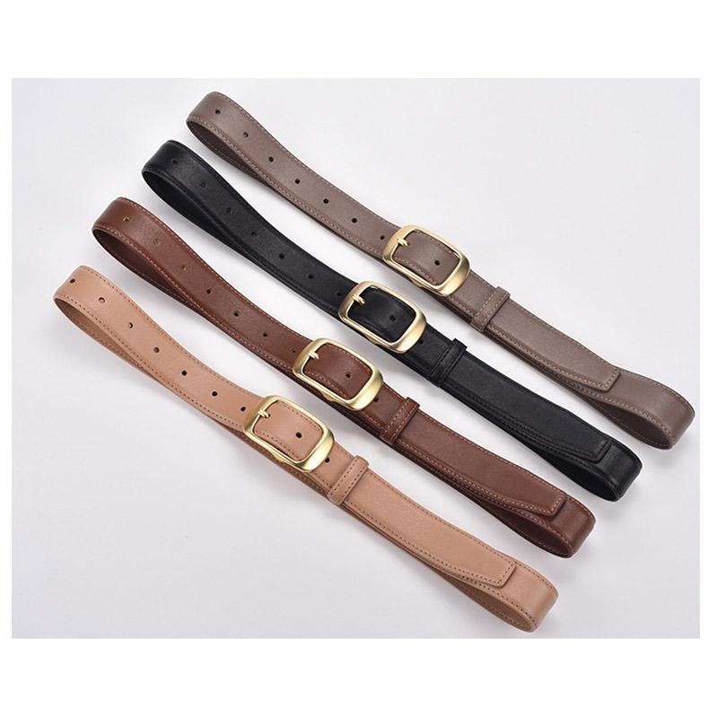 ベルト レディース 本革 牛革 細ベルト 太めベルトスリムベルト 調節 通勤 通学 カジュアル コーデ ファッション シンプル かわいい おしゃれ 20代30代40代50代 | ブランド登録なし | 12