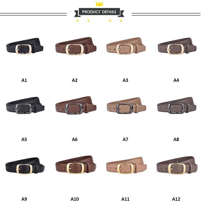 ベルト レディース 本革 牛革 細ベルト 太めベルトスリムベルト 調節 通勤 通学 カジュアル コーデ ファッション シンプル かわいい おしゃれ 20代30代40代50代 | ブランド登録なし | 03