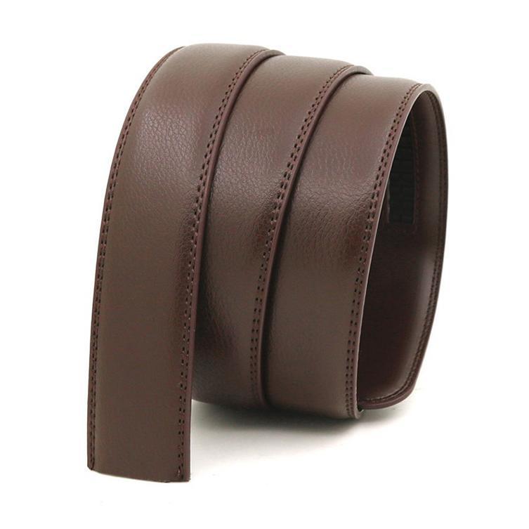 ベルト バックルなし ゴルフ メンズ ベルトのみ 35mm 本革 穴なし 帯のみ 革のみ 交換用 替えベルト ベルト革のみ 無段階 オートロック | ブランド登録なし | 04