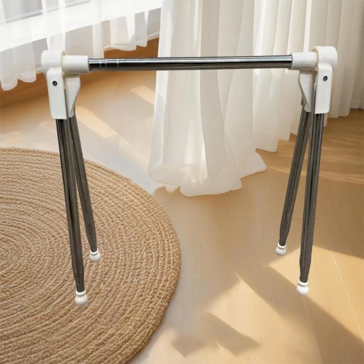 洗濯物干し 収納 出張 伸縮タイプ 旅行用 タオル干し ベランダ 室内 屋外 部屋干し 室内干し 折りたたみ 軽量 組立不要 室内干し ハンガーラック | ブランド登録なし | 02