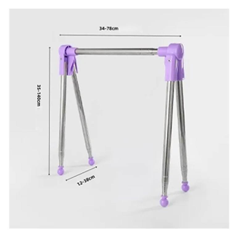 洗濯物干し 収納 出張 伸縮タイプ 旅行用 タオル干し ベランダ 室内 屋外 部屋干し 室内干し 折りたたみ 軽量 組立不要 室内干し ハンガーラック | ブランド登録なし | 09