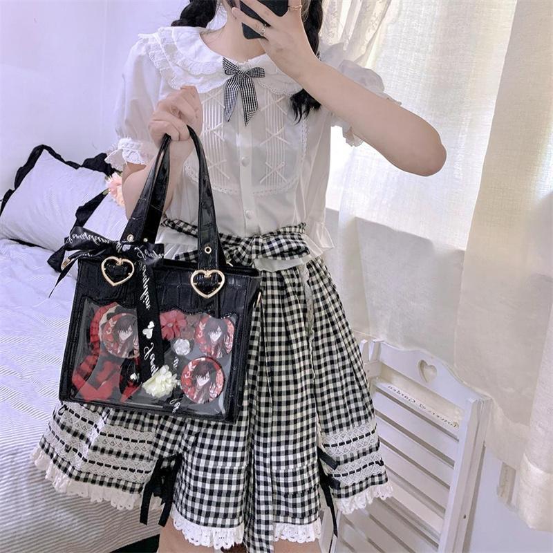 痛バッグ 2Way ぬいぐるみ ビニールシンプル ハンドバッグ トートバッグ 痛バック 見せバッグ 透明 おたく オタクバッグ 痛いバッグ 痛バ カバン | ブランド登録なし | 14