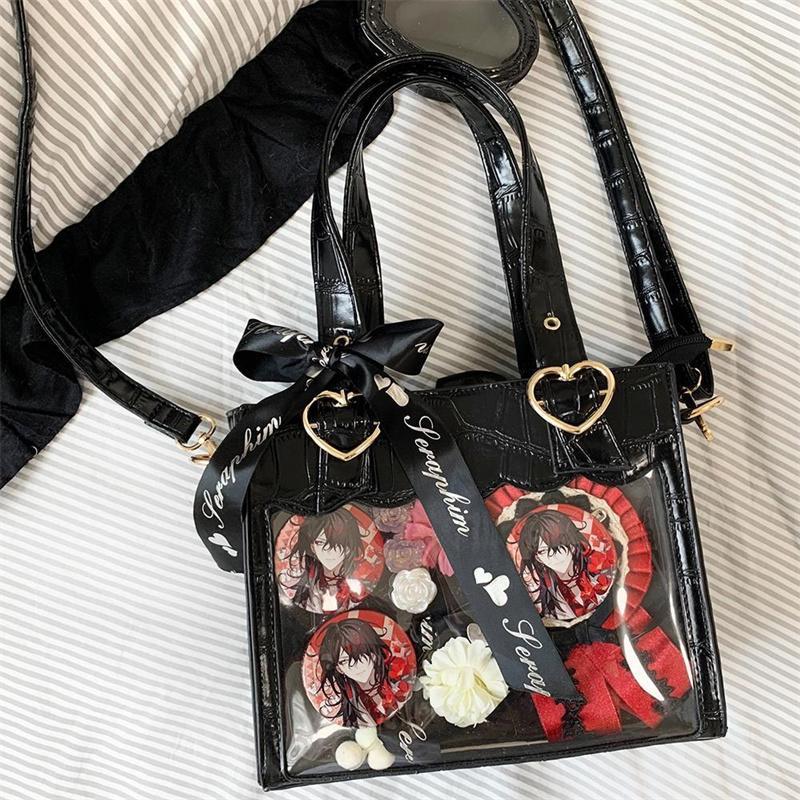 痛バッグ 2Way ぬいぐるみ ビニールシンプル ハンドバッグ トートバッグ 痛バック 見せバッグ 透明 おたく オタクバッグ 痛いバッグ 痛バ カバン | ブランド登録なし | 17