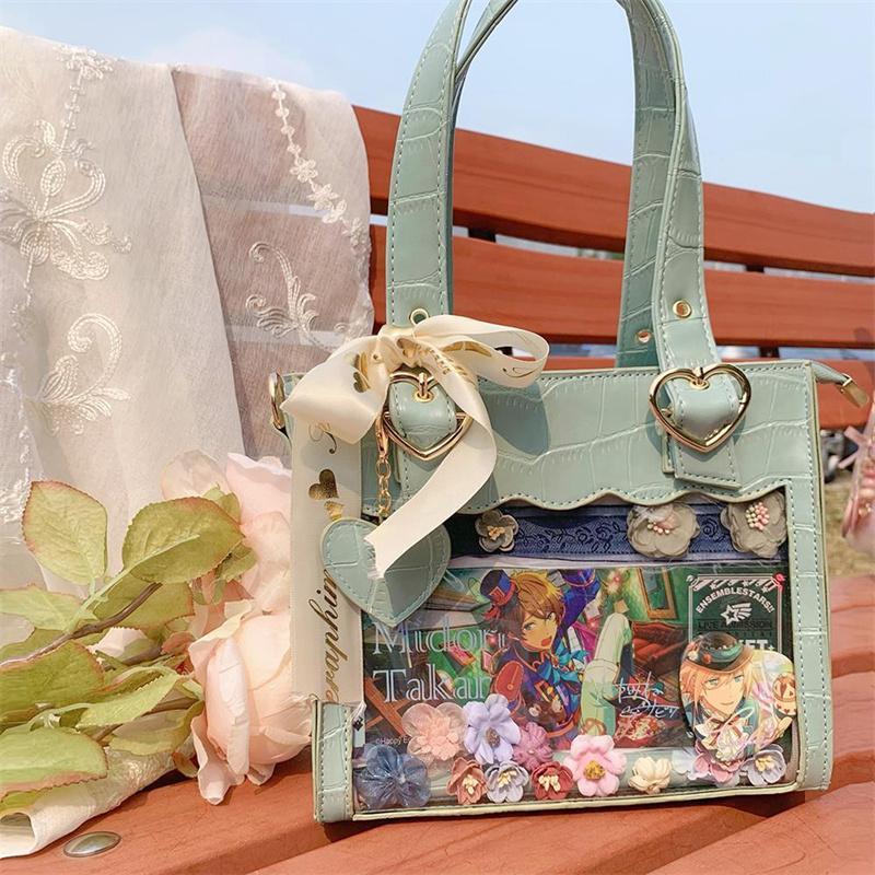 痛バッグ 2Way ぬいぐるみ ビニールシンプル ハンドバッグ トートバッグ 痛バック 見せバッグ 透明 おたく オタクバッグ 痛いバッグ 痛バ カバン | ブランド登録なし | 18