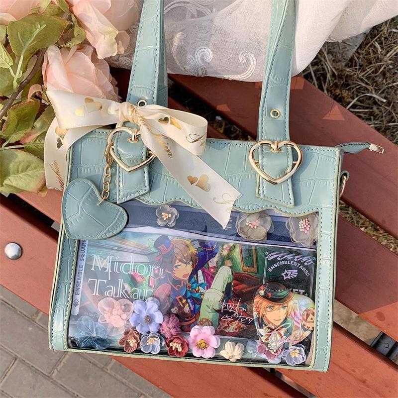 痛バッグ 2Way ぬいぐるみ ビニールシンプル ハンドバッグ トートバッグ 痛バック 見せバッグ 透明 おたく オタクバッグ 痛いバッグ 痛バ カバン | ブランド登録なし | 04