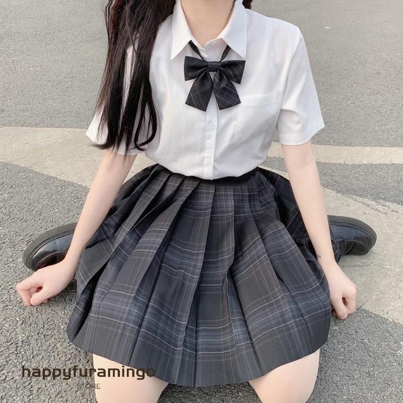 レディース 制服 コスプレ セットアップ スカート 半袖 JK 女子高校 学生服 スクールシャツ プリーツスカート リボン 3点セット セーラー服 コスチューム 中学生 | ブランド登録なし | 17