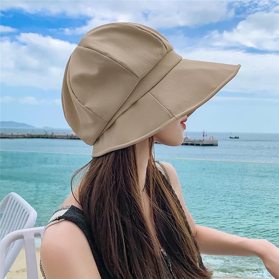 帽子 レディース キャスケット 遮光 UVカット 日よけ 折り畳み 春夏 ゴルフ つば付き 外出用 自転車 つば広 おしゃれ 日差し 紫外線 | ブランド登録なし | 11