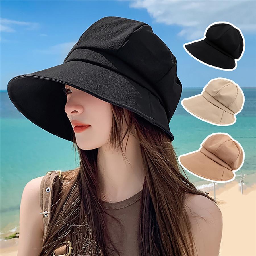 帽子 レディース キャスケット 遮光 UVカット 日よけ 折り畳み 春夏 ゴルフ つば付き 外出用 自転車 つば広 おしゃれ 日差し 紫外線 | ブランド登録なし | 05