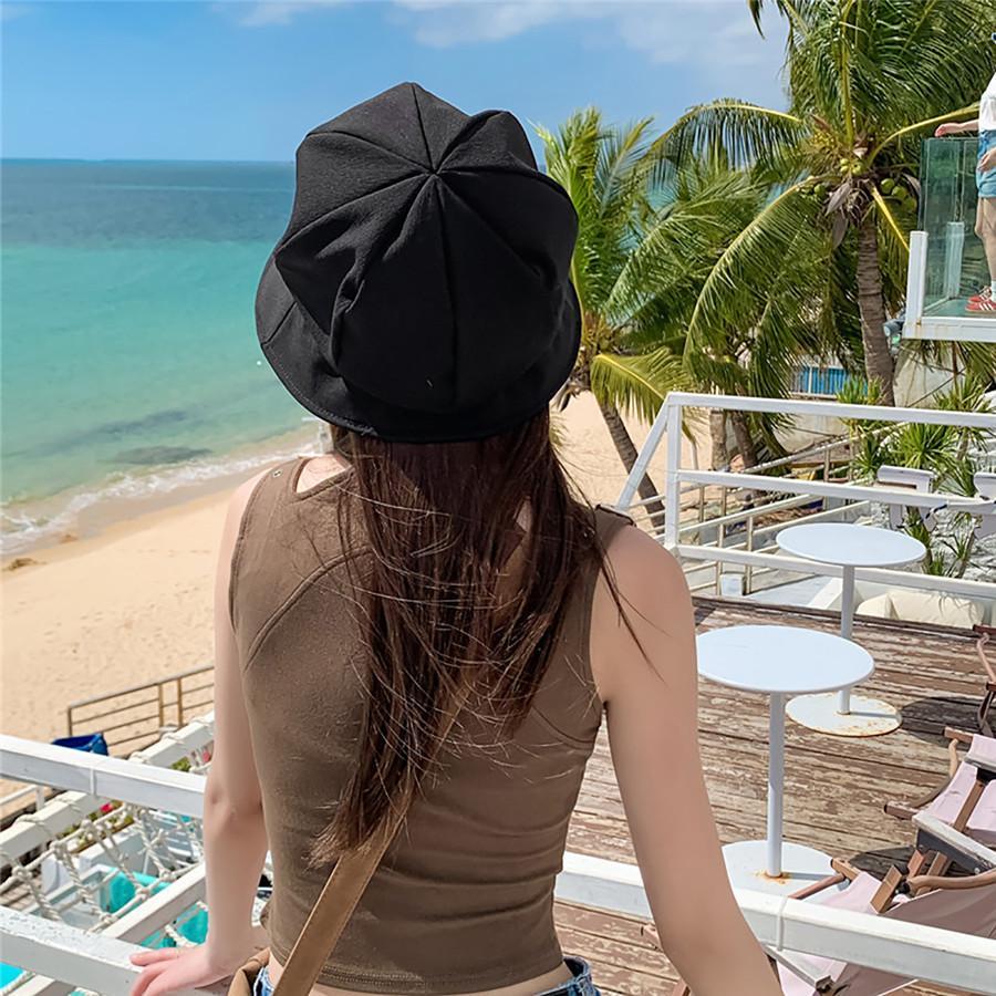 帽子 レディース キャスケット 遮光 UVカット 日よけ 折り畳み 春夏 ゴルフ つば付き 外出用 自転車 つば広 おしゃれ 日差し 紫外線 | ブランド登録なし | 07