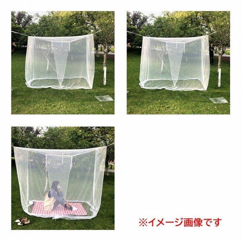 蚊帳 吊り下げタイプ ホワイトカヤ テント 蚊帳テント モスキートネット 虫よけ コンパクト 安眠 子供 赤ちゃん 虫よけ タープ メッシュ かや 庭蚊帳 アウトドア | ブランド登録なし | 10
