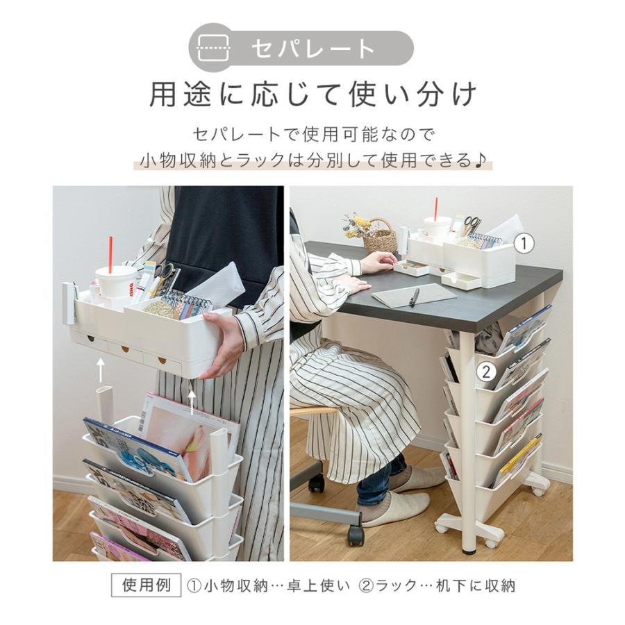【RANK1位】マガジンラック ファイルワゴン スリム 薄型 キャスター付き 大容量 おしゃれ 教科書 収納 中学 収納ワゴン 棚 オフィス コンパクト 絵本 6段 3段 |  | 09