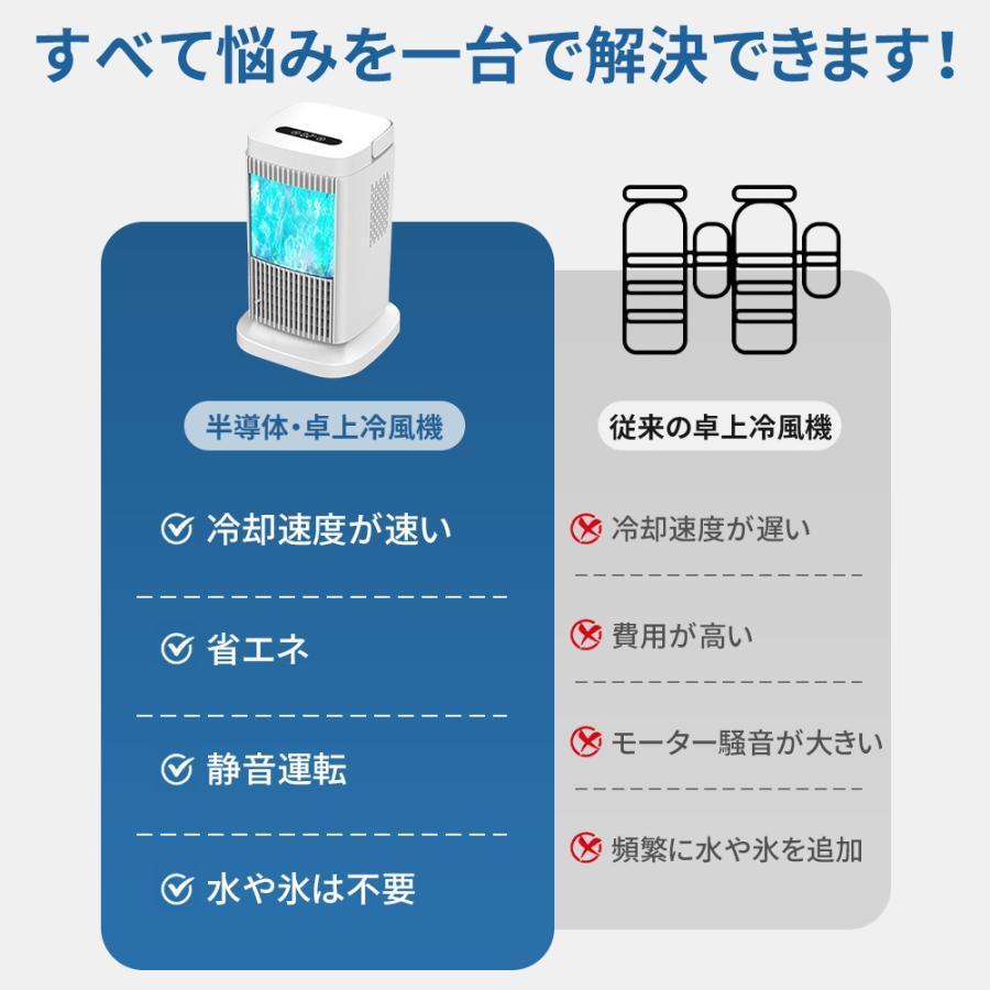 卓上 冷風機 小型 角度調整可能 卓上ミニクーラー 3段階調整 ファン 冷却プレート 半導体冷却 スポットクーラー コンパクト 取っ手付き 省エネ | ブランド登録なし | 14