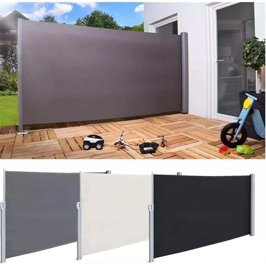 サンシェード 庭園 3m 引き込み式 サイドオーニング 日よけ 目隠し 防風 防水 耐紫外線性 自立型 プライバシーディバイダーガーデン バルコニー テラス | ブランド登録なし