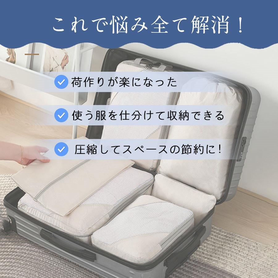 圧縮 トラベルポーチ 3点セット 圧縮バッグ 圧縮ポーチ 旅行用 圧縮袋 収納バッグ 収納ポーチ 衣類旅行圧縮 便利グッズ ファスナー圧縮 | ブランド登録なし | 03