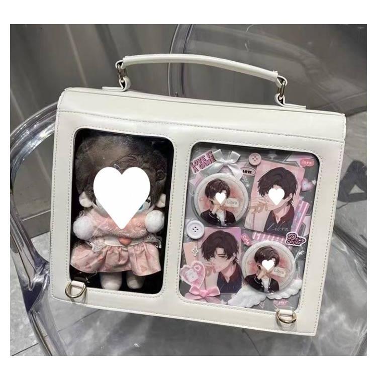 リュックサック 痛バッグ 隠せる 20cm ぬいポーチ ハンドバッグ リュック 2way ショルダー 大きめ おしゃれ ぬいぐるみポーチ クリア 痛バ | ブランド登録なし | 11