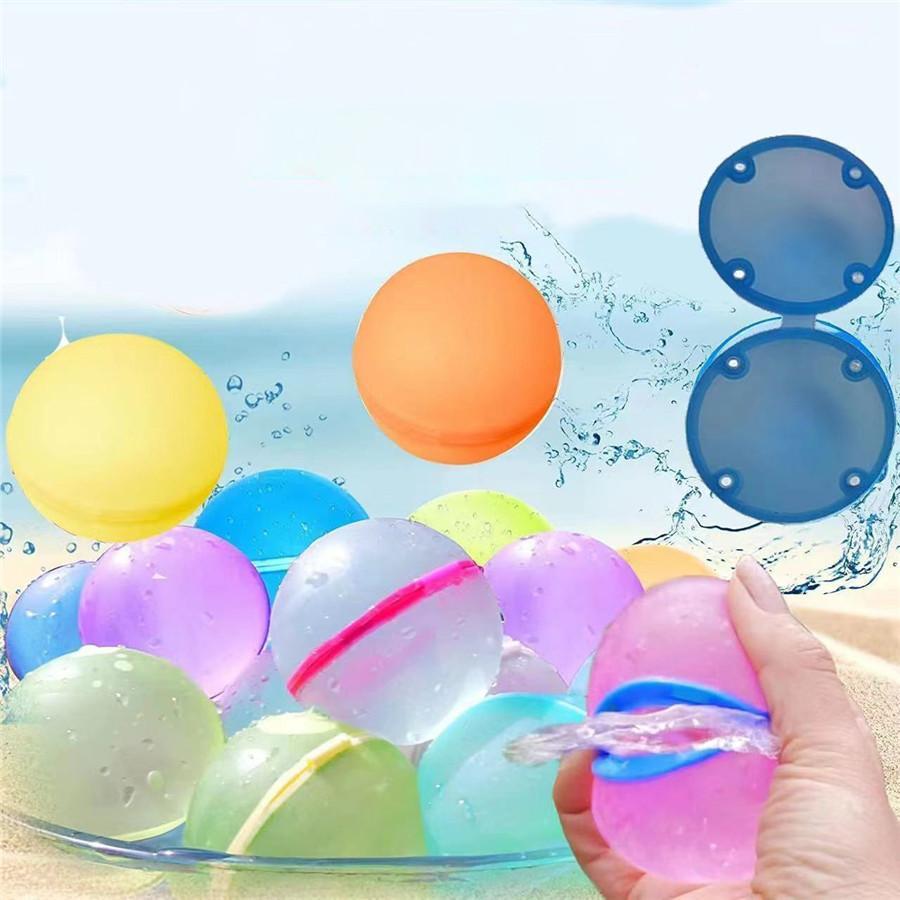 水風船 6個入り 水ふうせん 何度も使える プール 水遊び 海 川 お風呂 水鉄砲 おもちゃ ボール 繰り返し シリコン マグネット 海 川 | ブランド登録なし | 07