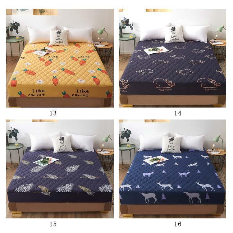 防水 マットレスカバー ベッドシーツ ボックスシーツ キルティング セミダブル ダブル ワイドダブル クイーン キング 120×200 150×200 | ブランド登録なし | 09